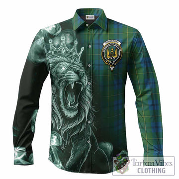 Johnstone (Johnston) Tartan Long Sleeve Button Shirts Roaring Lion Heritage