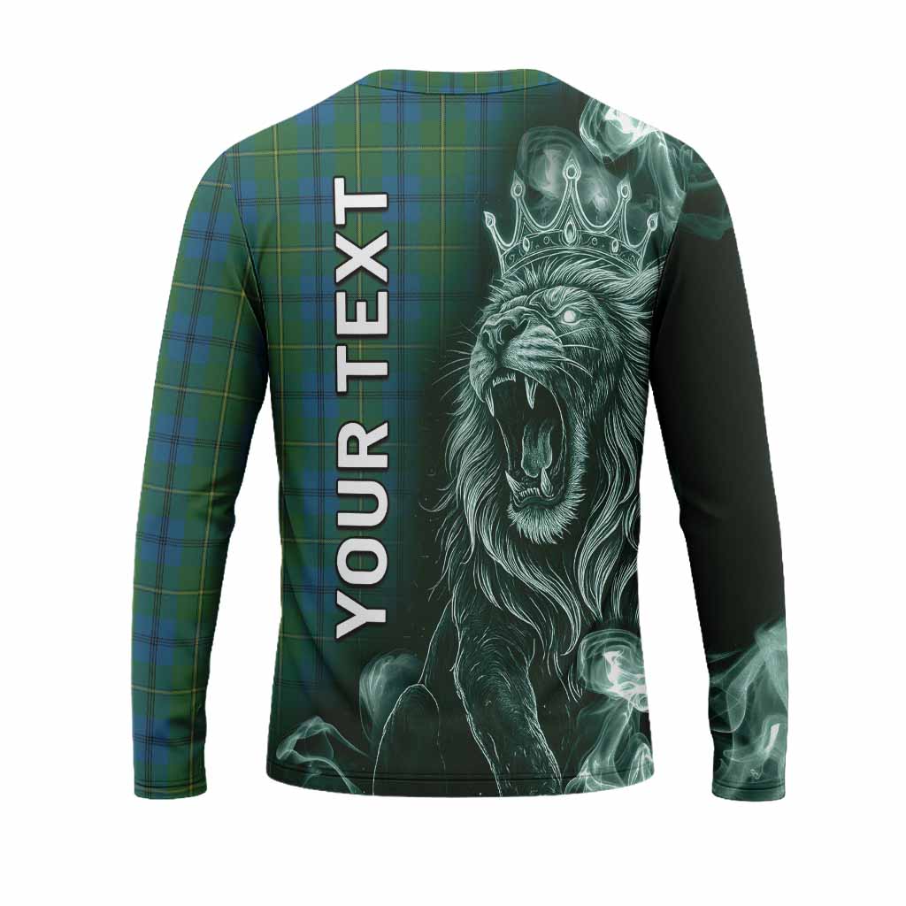 Johnstone (Johnston) Tartan Long Sleeve T-Shirt Roaring Lion Heritage