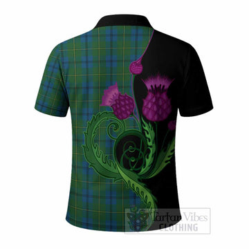 Johnstone (Johnston) Tartan Polo Shirt Traditional Scottish Thistle
