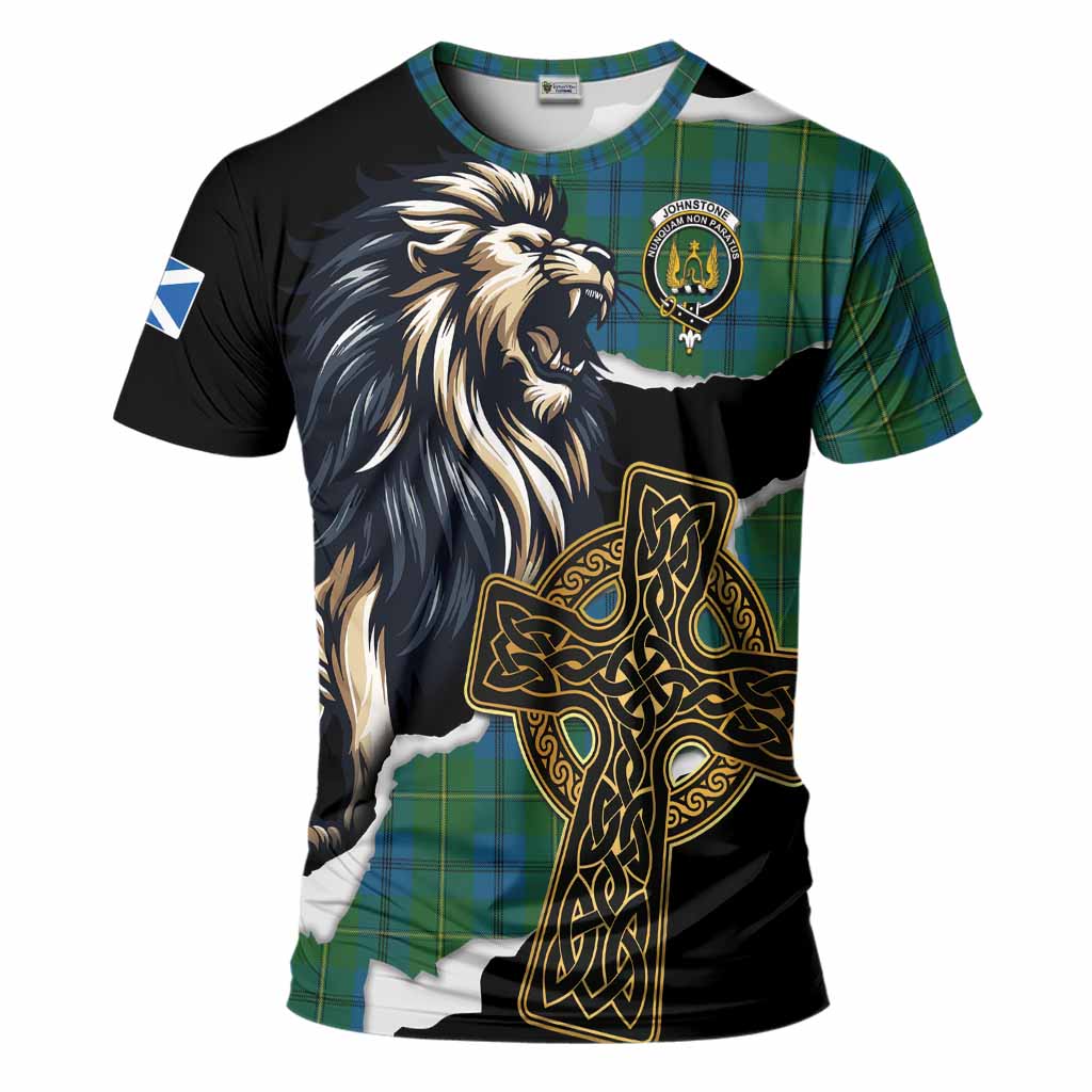 Johnstone (Johnston) Tartan Scottish T-Shirt Lion Celtic Heritage