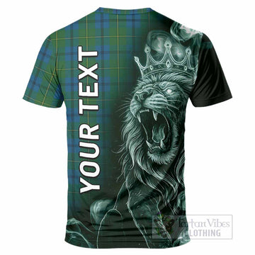Johnstone (Johnston) Tartan T-Shirt Roaring Lion Heritage