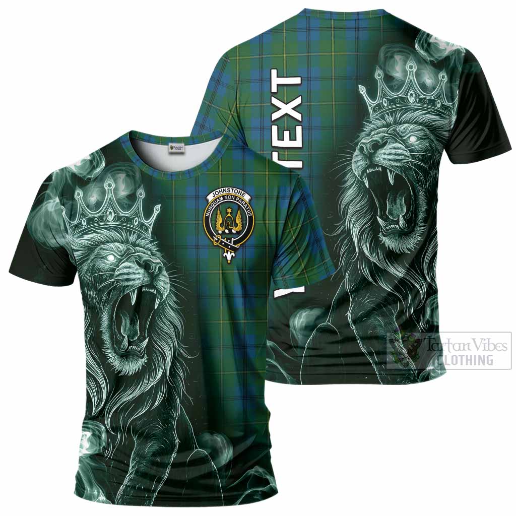 Johnstone (Johnston) Tartan T-Shirt Roaring Lion Heritage