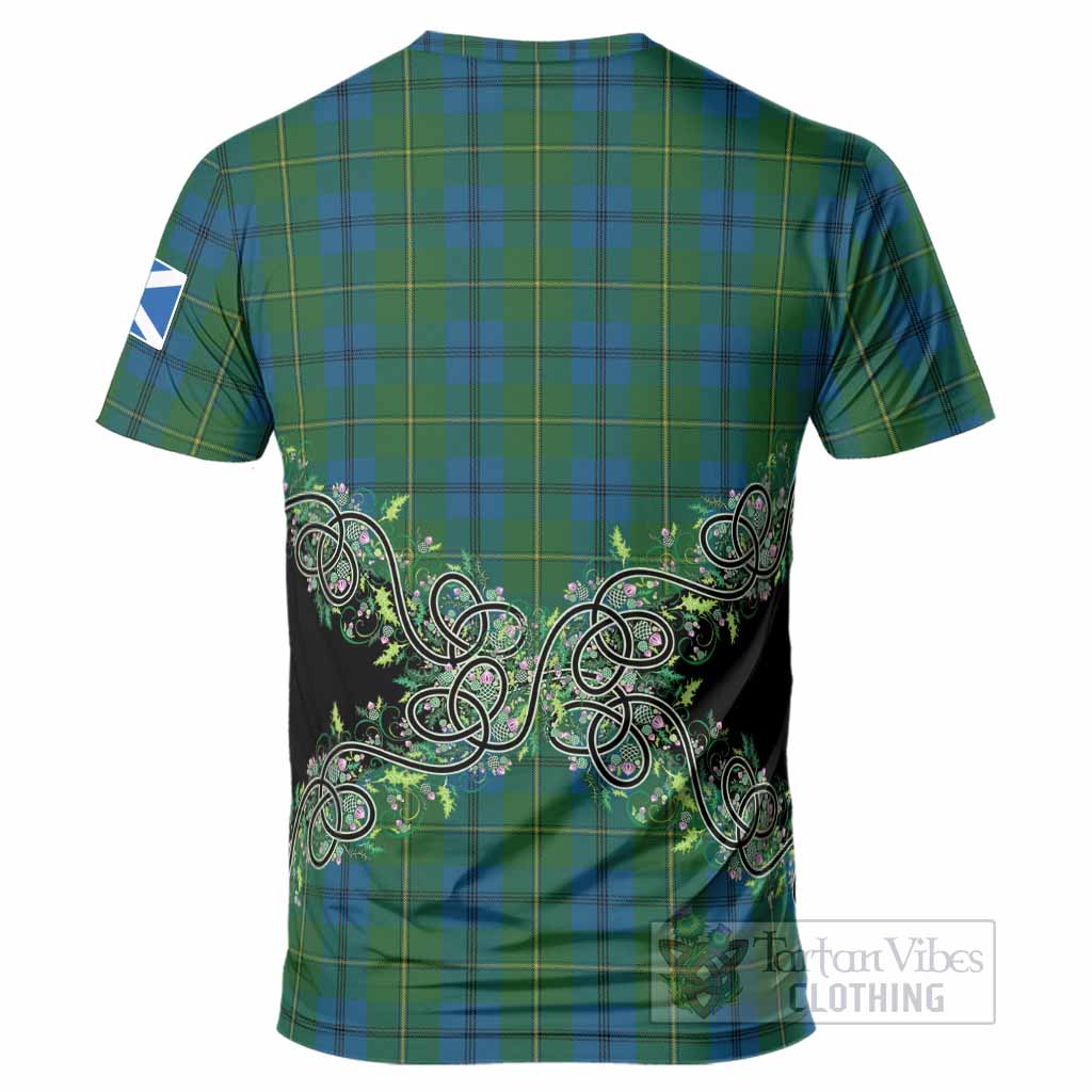 Johnstone (Johnston) Tartan T-Shirt Thistle Scottish Spirit