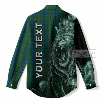 Johnstone (Johnston) Tartan Women Casual Shirt Roaring Lion Heritage
