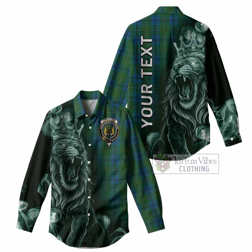 Johnstone (Johnston) Tartan Women Casual Shirt Roaring Lion Heritage