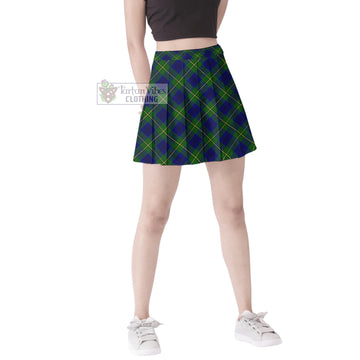 Johnstone Modern Tartan Women's Plated Mini Skirt