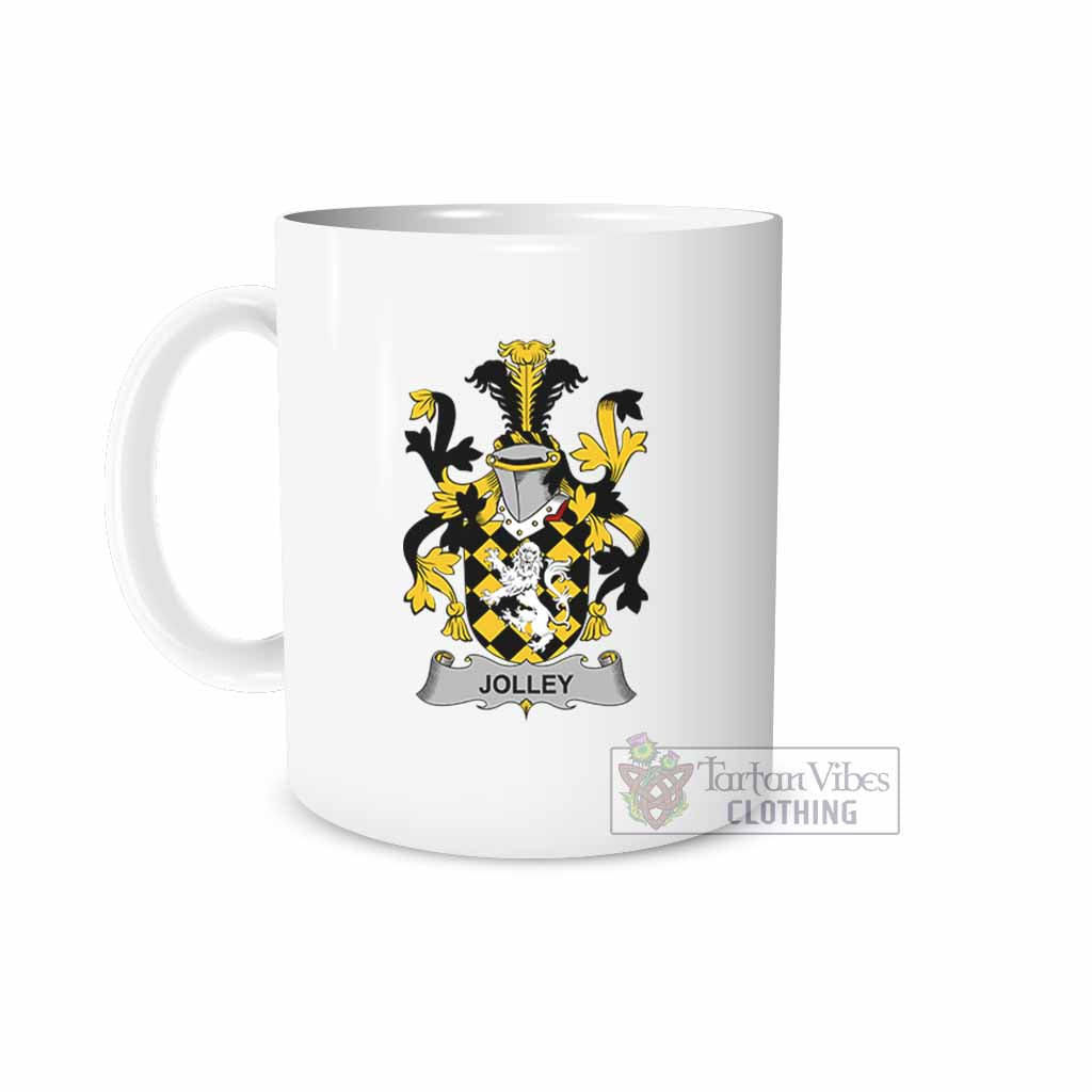 Tartan Vibes Clothing Jolley Irish Clan Coat of Arms Ceramic Mug