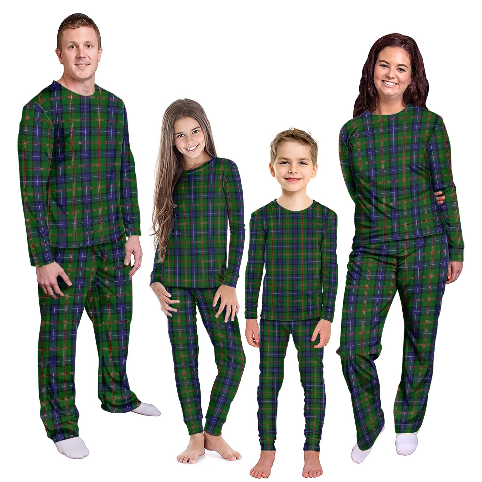 Jones Tartan Pajamas Family Set Kid - Tartan Vibes Clothing