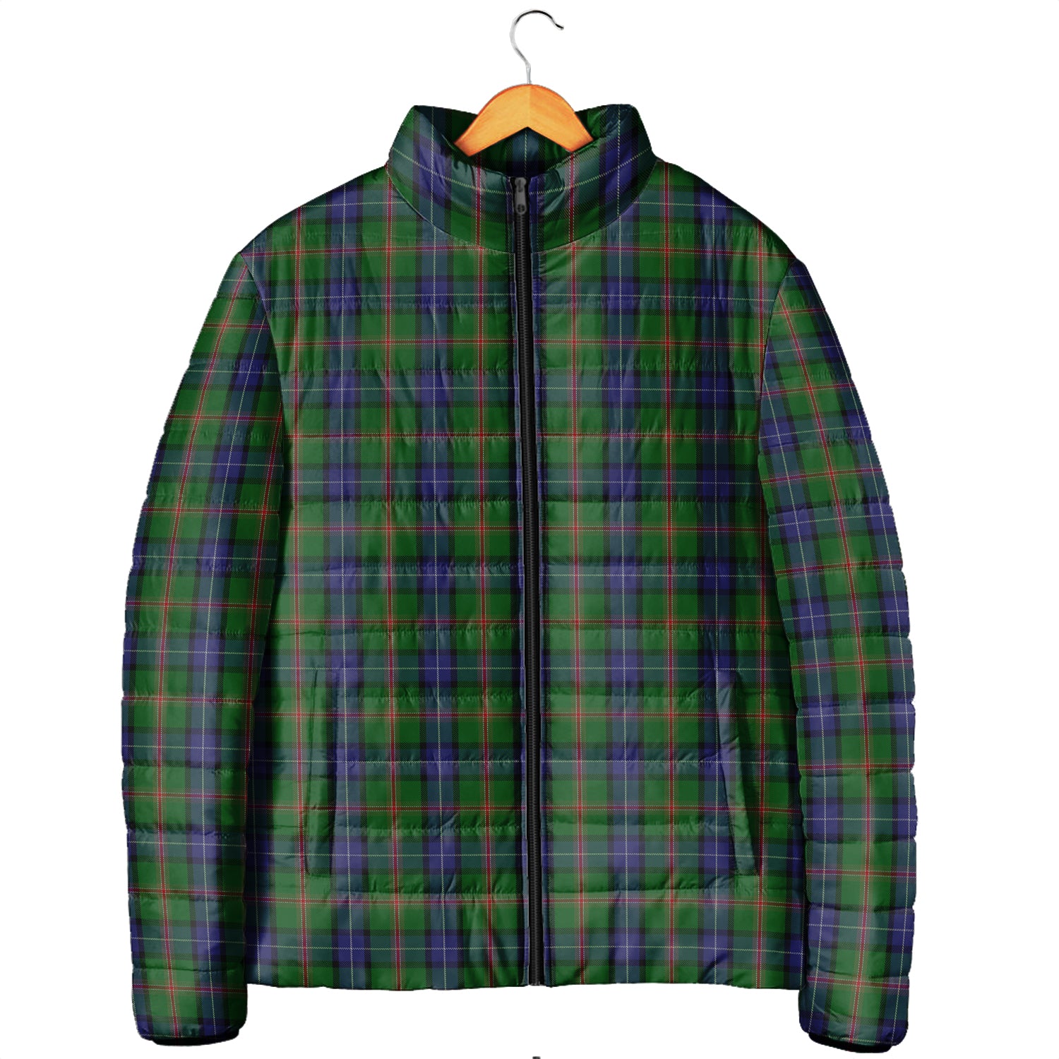 Jones Tartan Padded Jacket Men's Padded Jacket - Tartan Vibes Clothing