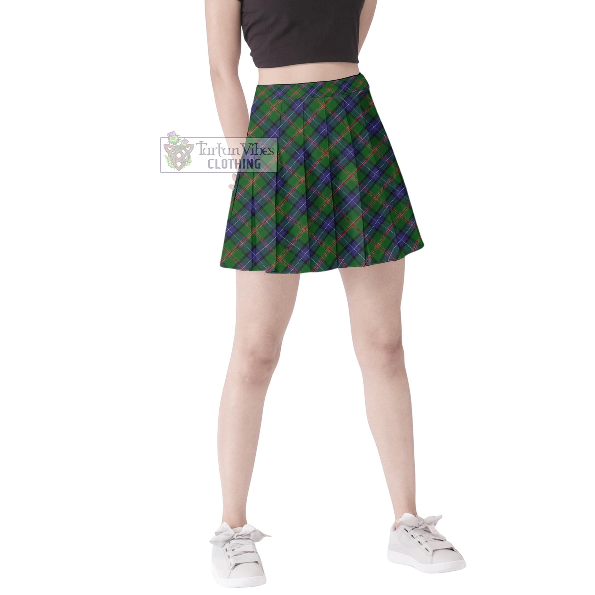 Jones Tartan Women's Plated Mini Skirt Cross Style Female - Tartan Vibes Clothing