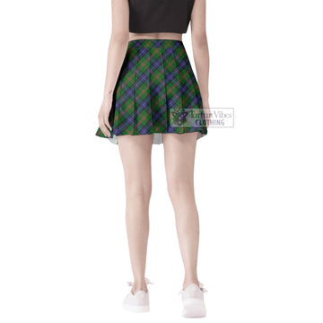 Jones Tartan Women's Plated Mini Skirt Cross Style - Tartan Vibes Clothing