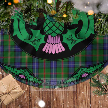 Jones Tartan Christmas Tree Skirt Scottish Thistle Style - Tartan Vibes Clothing