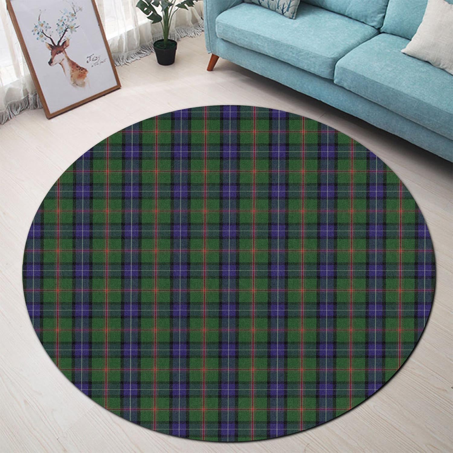 Jones Tartan Round Rug - Tartan Vibes Clothing