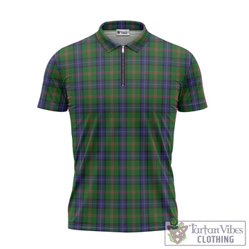 Jones Tartan Zipper Polo Shirt - Tartan Vibes Clothing