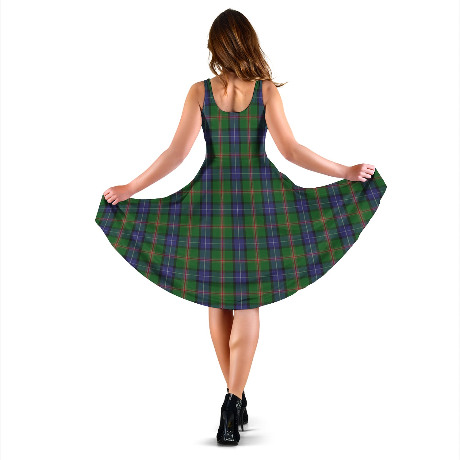 Jones Tartan Sleeveless Midi Womens Dress - Tartan Vibes Clothing