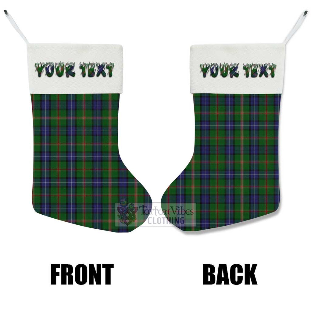 Tartan Vibes Clothing Jones Tartan Christmas Stocking with Personalized Text