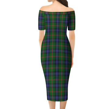 Jones Tartan Off Shoulder Lady Dress