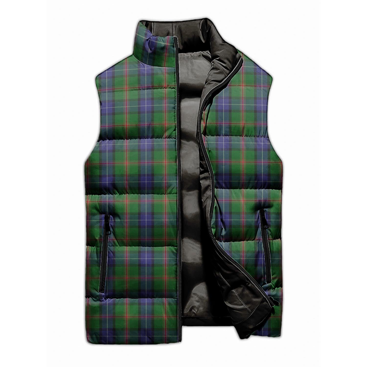 Jones Tartan Sleeveless Puffer Jacket Unisex M - Tartan Vibes Clothing