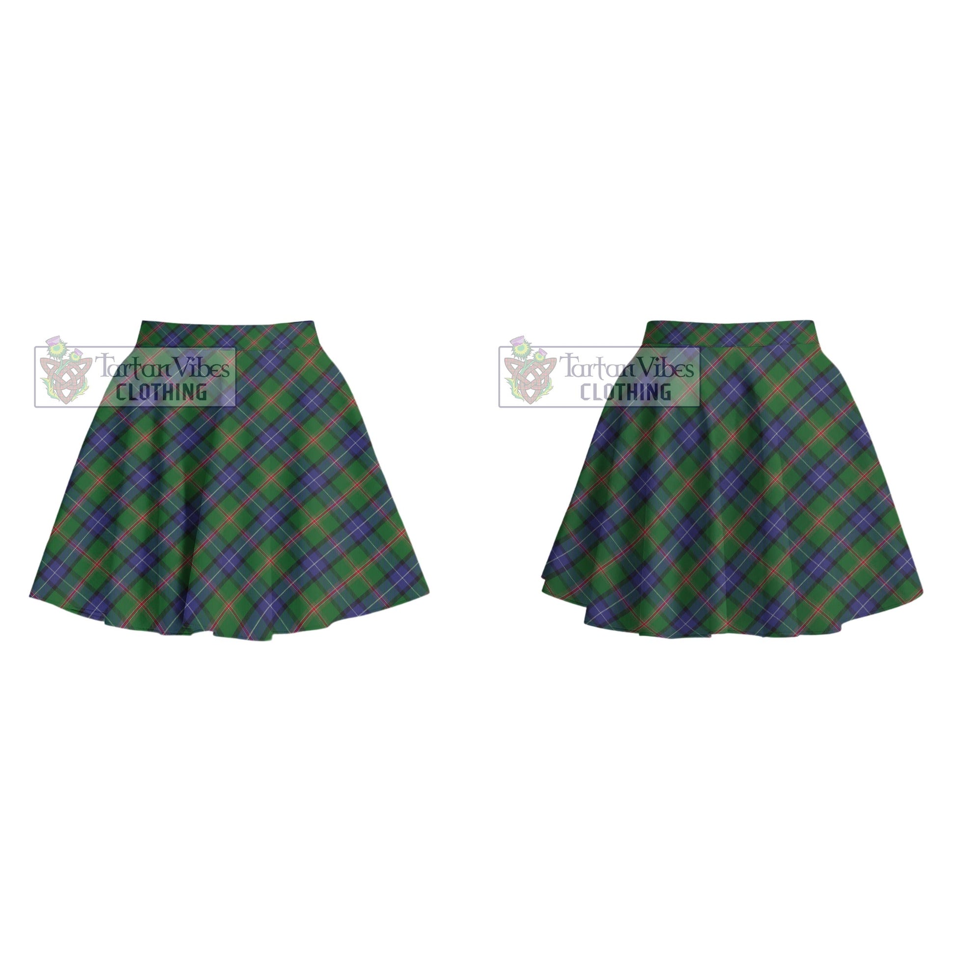 Jones Tartan Women's Plated Mini Skirt Cross Style - Tartan Vibes Clothing