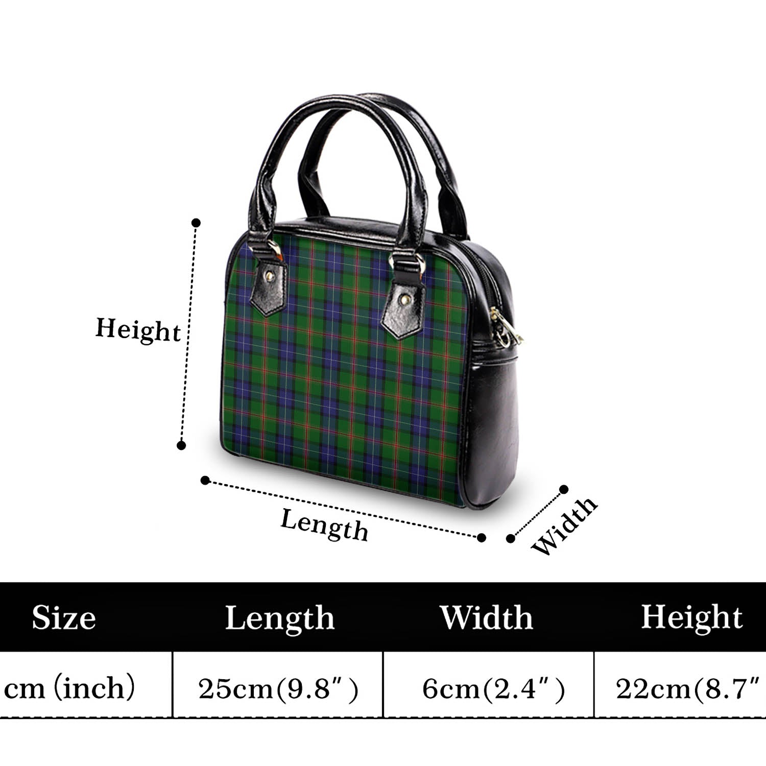 Jones Tartan Shoulder Handbags - Tartan Vibes Clothing