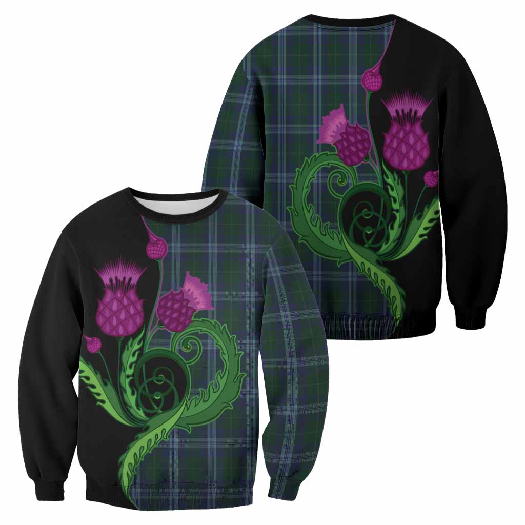 Jones of Wales Tartan Sweatshirt Traditional Scottish Thistle
