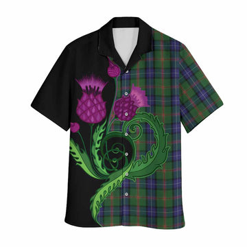 Jones Tartan Hawaiian Shirt Traditional Scottish Thistle