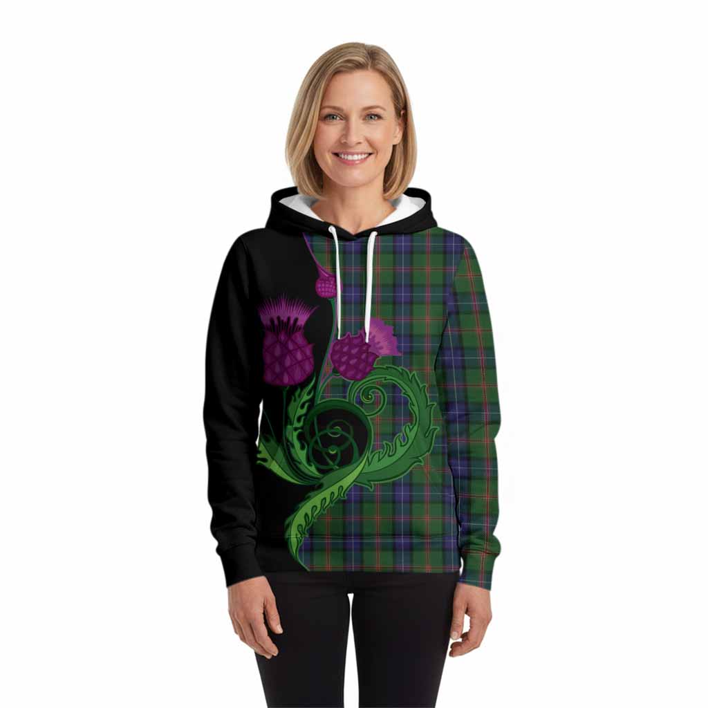 Jones Tartan Hoodie Traditional Scottish Thistle