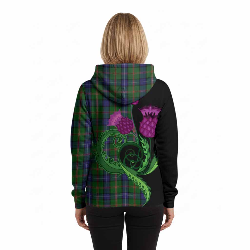 Jones Tartan Hoodie Traditional Scottish Thistle