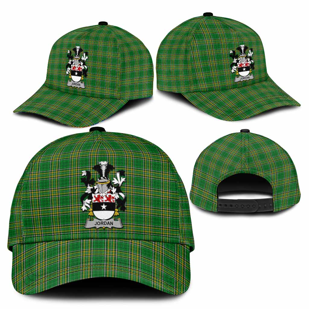 Jordan Irish Clan Tartan Classic Cap with Coat of Arms