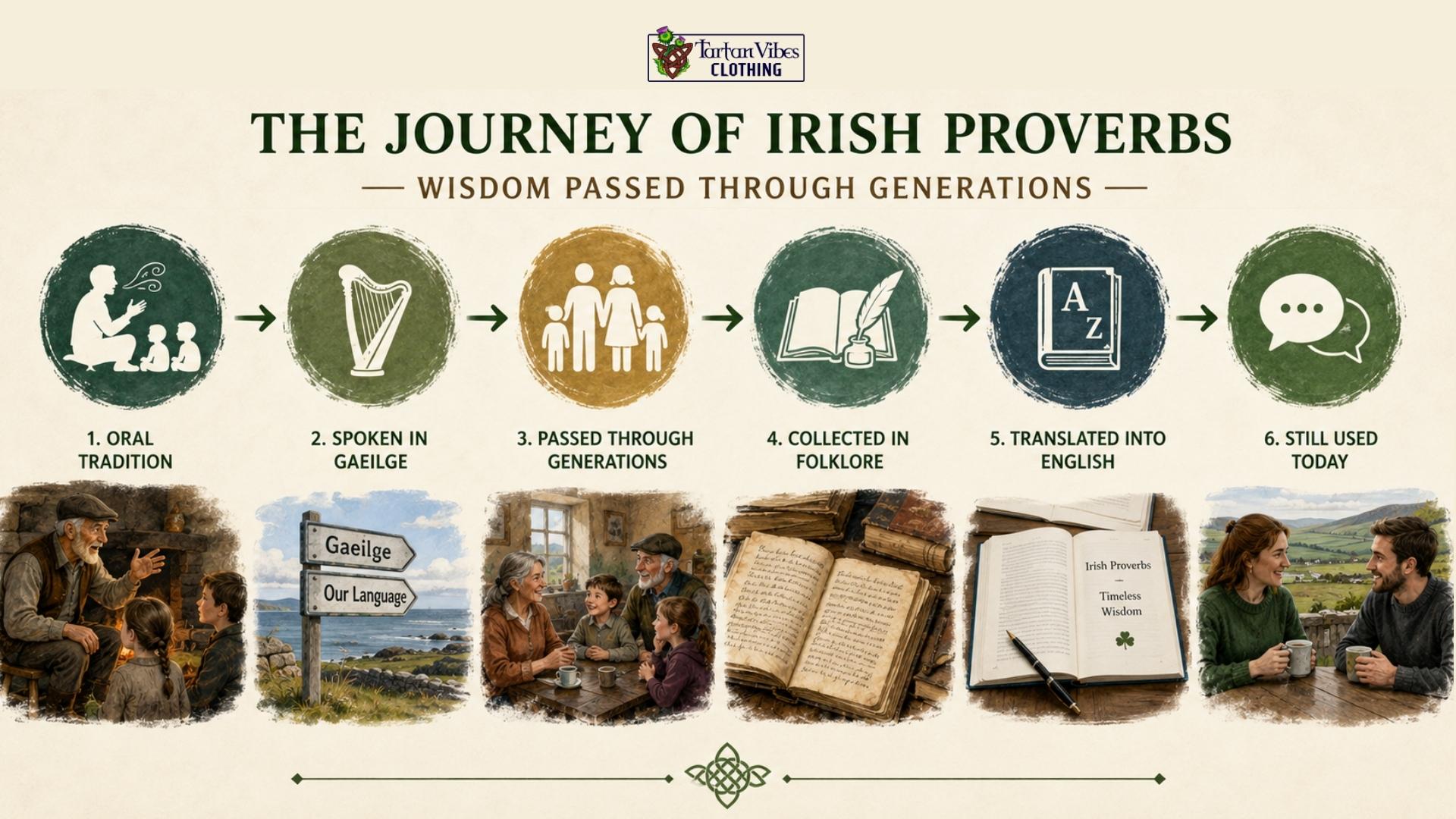 Journey of Irish Proverbs from oral tradition to modern everyday use