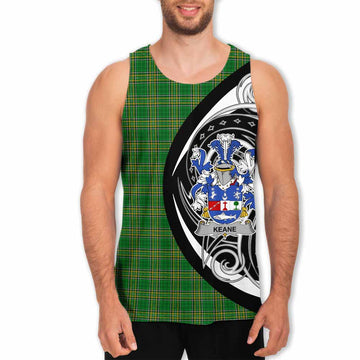 Tartan Vibes Clothing Keane Irish Clan Men's Tank Top Celtic Circle Style