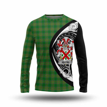 Keating Irish Clan Long Sleeve T-Shirt Celtic Circle Style