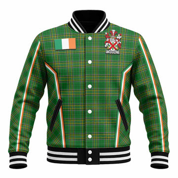 Keating Irish Clan Coat of Arm Tartan Baseball Jacket Flag Style