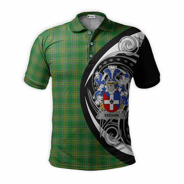 Tartan Vibes Clothing Keenan Irish Clan Polo Shirt Celtic Circle Style