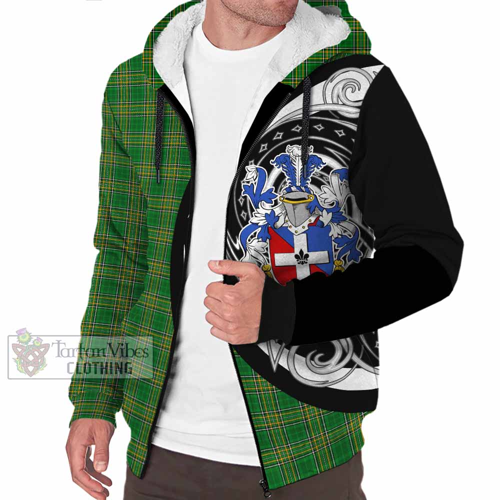 Tartan Vibes Clothing Keenan Irish Clan Sherpa Hoodie Celtic Circle Style
