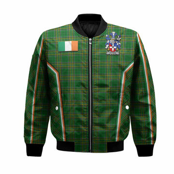 Keenan Irish Clan Coat of Arm Tartan Bomber Jacket Flag Style