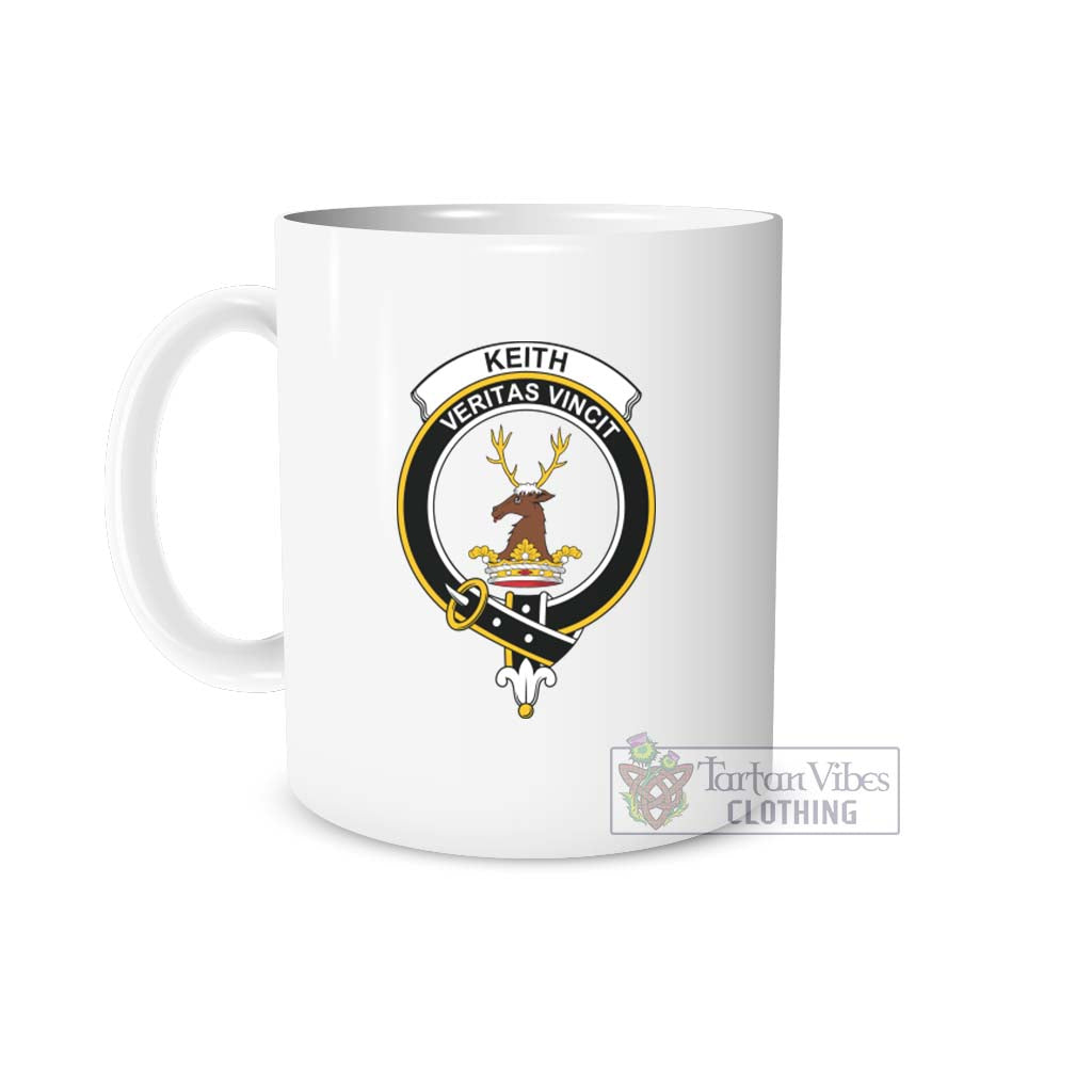 Keith Family Crest Ceramic Mug One Size 11oz size - 2D-tartanvibesclothing