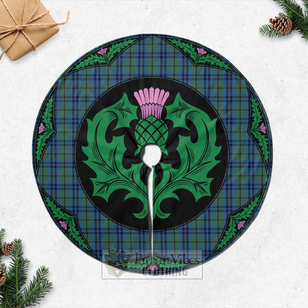 Keith Tartan Christmas Tree Skirt Scottish Thistle Style Casual Tree Skirts - Tartan Vibes Clothing