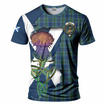 Tartan Vibes Clothing Keith Tartan Family Crest T-Shirt Scottish Thistle Celtic Inspired