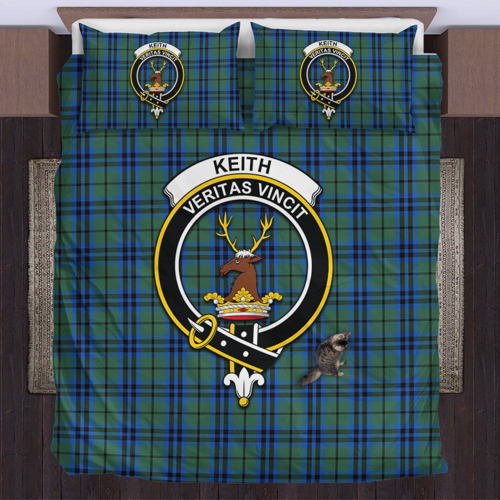 Keith Modern Tartan Crest Garden Flag