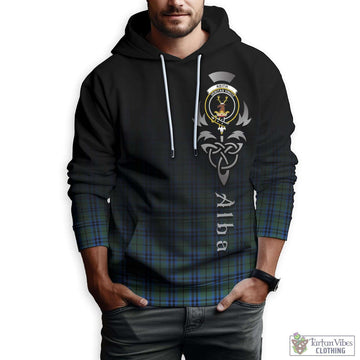 Keith Tartan Hoodie Featuring Alba Gu Brath Family Crest Celtic Inspired