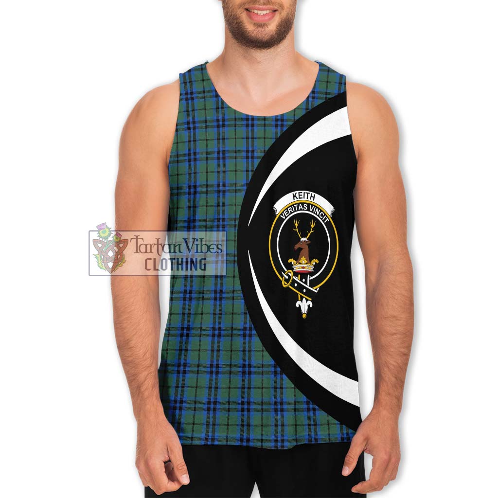 Keith Tartan Men's Tank Top with Family Crest Circle Style Men - Tartan Vibes Clothing