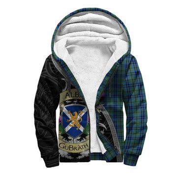Keith Tartan Family Crest Sherpa Hoodie Lion Rampant Royal Thistle Shield Celtic Inspired