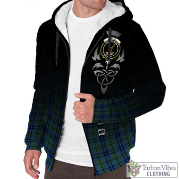 Keith Tartan Sherpa Hoodie Featuring Alba Gu Brath Family Crest Celtic Inspired
