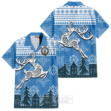 Keith Clan Christmas Hawaiian Shirt Celtic Reindeer Style