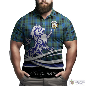 Keith Tartan Polo Shirt with Alba Gu Brath Regal Lion Emblem