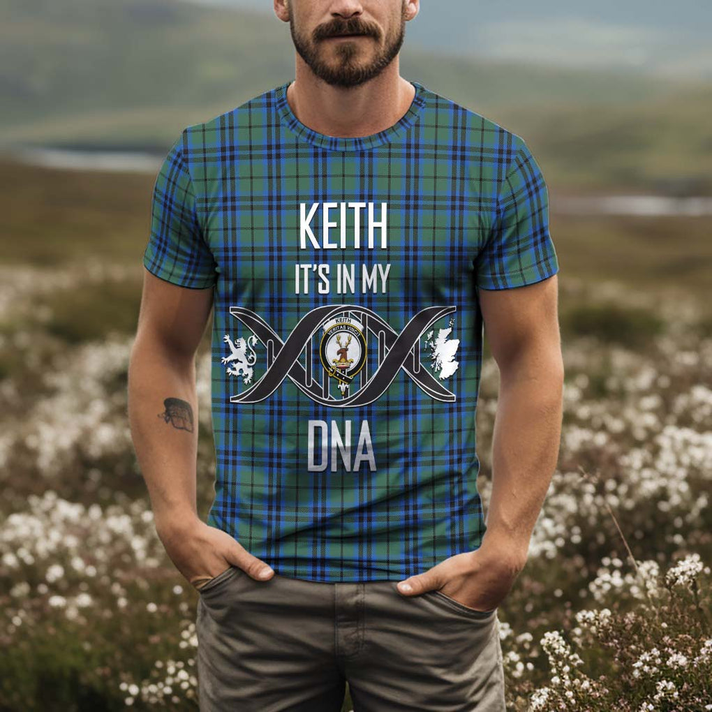 Keith Tartan T-Shirt with Family Crest DNA In Me Style Kid's Shirt - Tartan Vibes Clothing