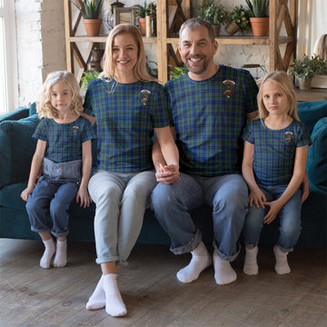 Keith Tartan T-Shirt with Family Crest