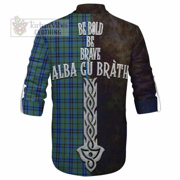 Keith Tartan Family Crest Ghillie Kilt Shirt Alba Gu Brath Be Brave Lion Ancient Style