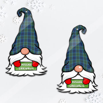 Keith Gnome Christmas Ornament with His Tartan Christmas Hat